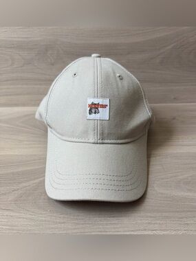 Hooters Beige Hootie Headwear Adjustable Strap Back Sarasota FL Hat Cap